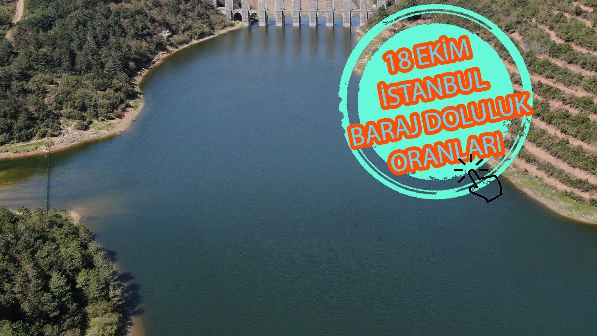 BARAJ DOLULUK ORANLARI – İstanbul baraj doluluk oranı İSKİ 18 Ekim rakamları