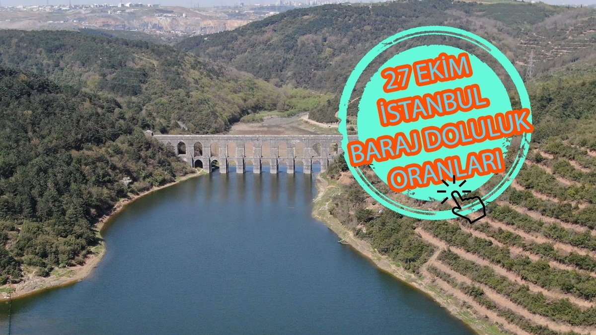 BARAJ DOLULUK ORANLARI – İstanbul baraj doluluk oranı İSKİ 27 Ekim rakamları