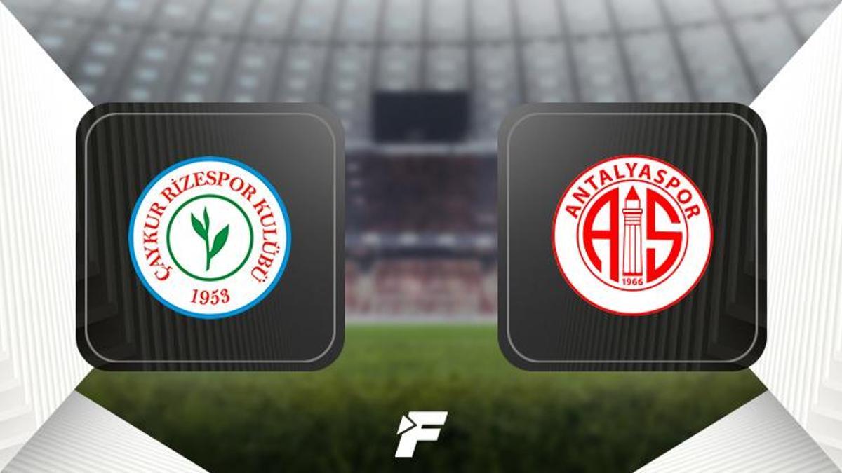 Rizespor-Antalyaspor maçı ne zaman, saat kaçta, hangi kanalda canlı yayınlanacak? Muhtemel 11’ler